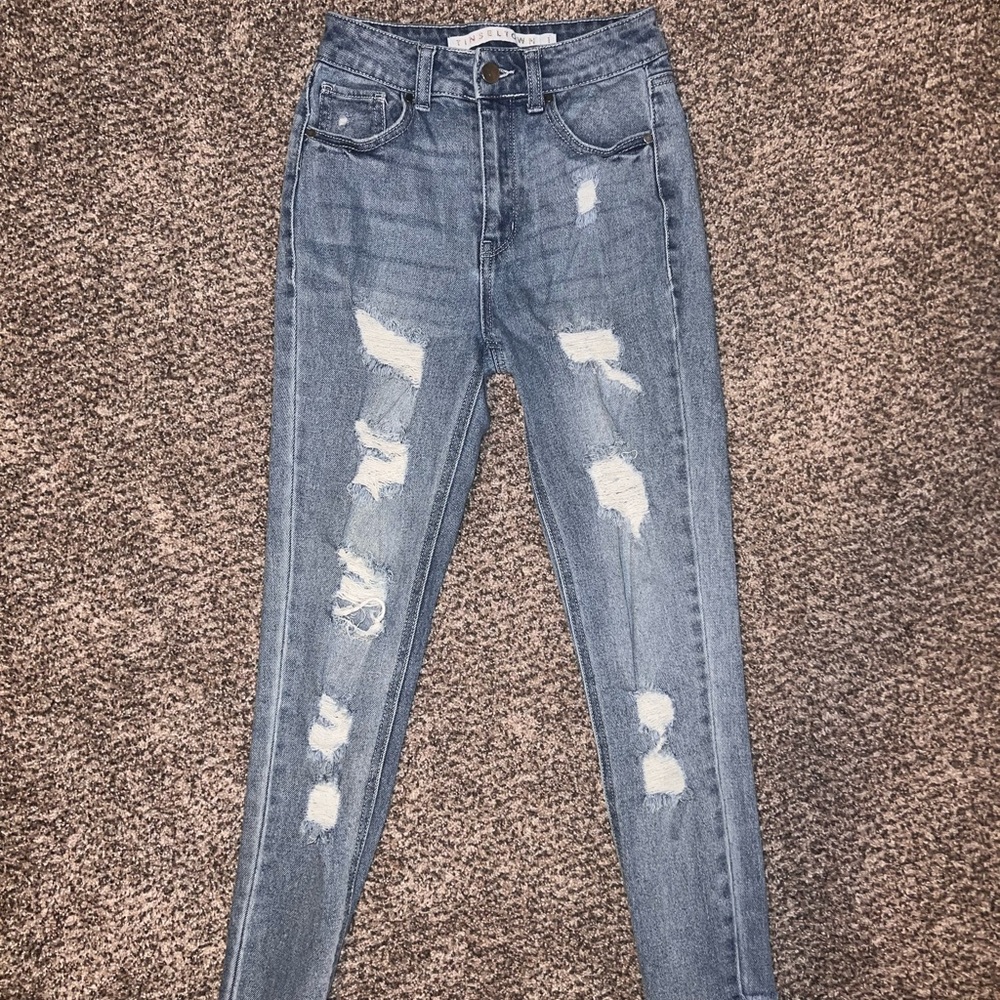 Juniors size 1 Paper bag and girlfriend jeans